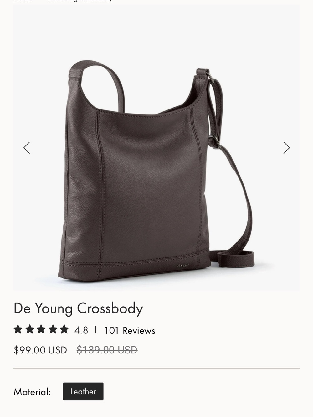 The SAK De Young Crossbody | Slate - Picture 9 of 10